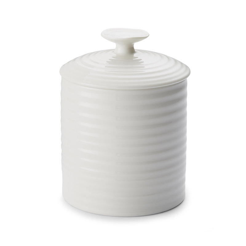 Sophie Conran, White - Storage Jar, 10.8cm H x 10.2cm W x 10.2cm D