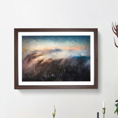 Cable Mountain South Africa in Abstract - Picture Frame Graphic Art Print