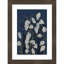 Linocut Flower Meadow Blue par Gadd Wood, reproduction d'art encadrée-914450565-914450683