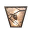 2 - Light Flush Mounted Sconce
