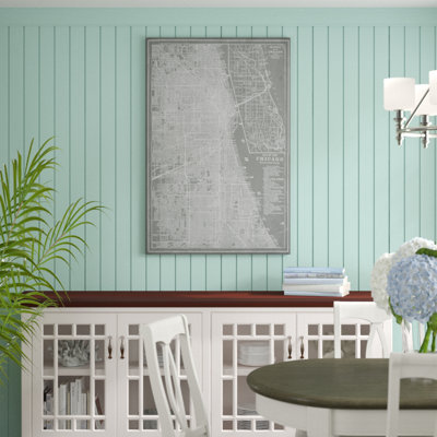 «City Map of Chicago», peinture sur toile