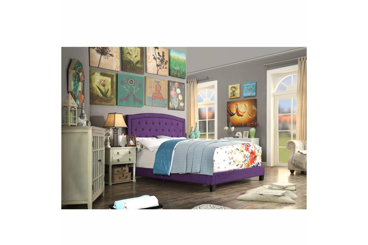 Milo Tufted Upholstered Low Profile Standard Bed