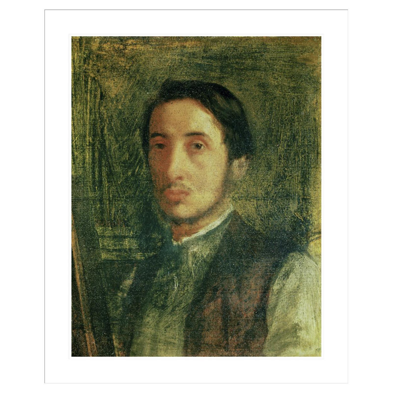 Autoportrait comme un jeune homme par Edgar Degas, impression giclée encadrée, H 40,81 po x l 33,5 po