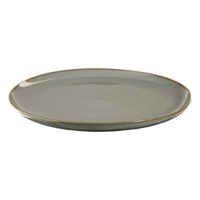 ASA Selection seasons eucalyptus plate, serving plate, stoneware, green, D 31cm
