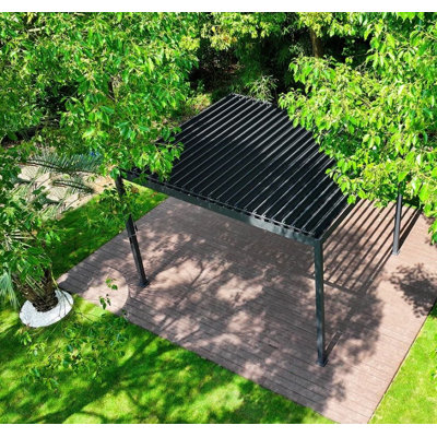 88 Frame Pergola with Adjustable Louvered Roof