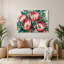 Art mural hawaïen en métal brun Protea-1731607474
