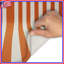 Tapis de bain orange à rayures verticales blanc-1753177797