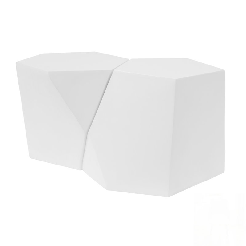 MODERN MGO COFFEE TABLE SET, White