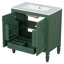 Ensemble de meuble-lavabo double 60 po - Céramique et panneau de fibres à densité moyenne-1168534339-1168534348