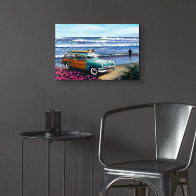 Art mural en verre Breakwater Bay «Surf City» par Scott Westmoreland