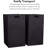 Internet's Best Collapsible Laundry Hamper - Set Of 2 - Dirty Clothes Sorter With Handles - Magnetic Side - Easy Storage - Folding - Black