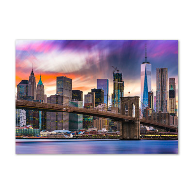 Manhattan New York - Wrapped Canvas Print