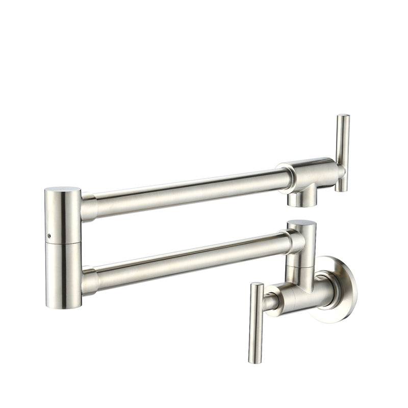 Wall Mount Folding Kitchen Pot Filler Faucet
