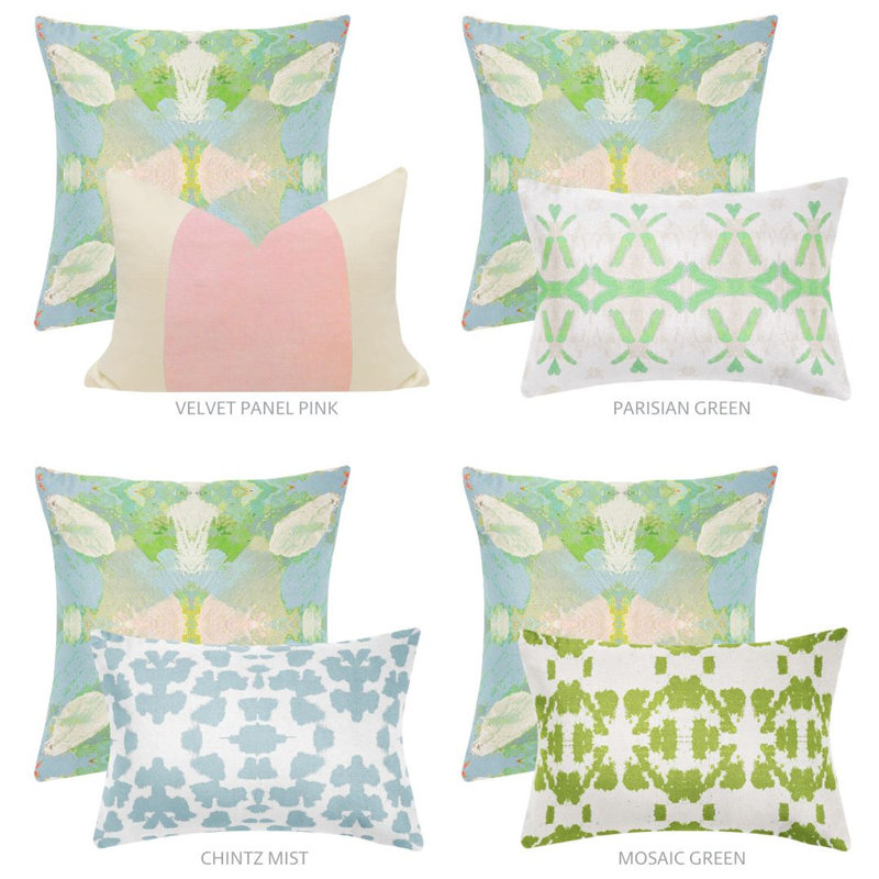 Elephant Falls 22x22 Throw Pillow