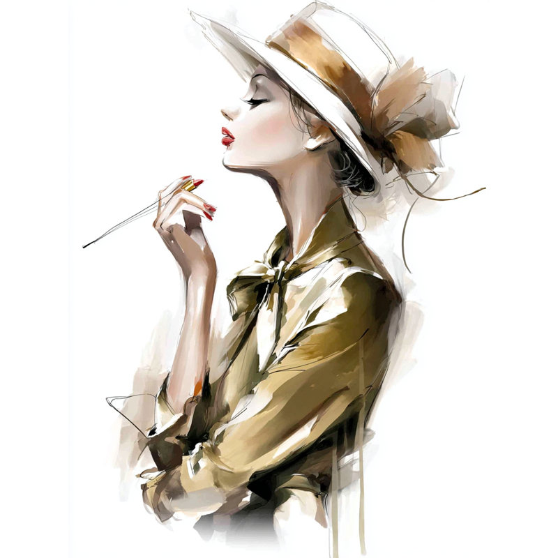 «Timeless Allure», art mural sur toile tendue, H 24 po x l 16 po