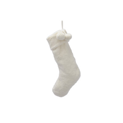 Stocking with Pom Pom Detail