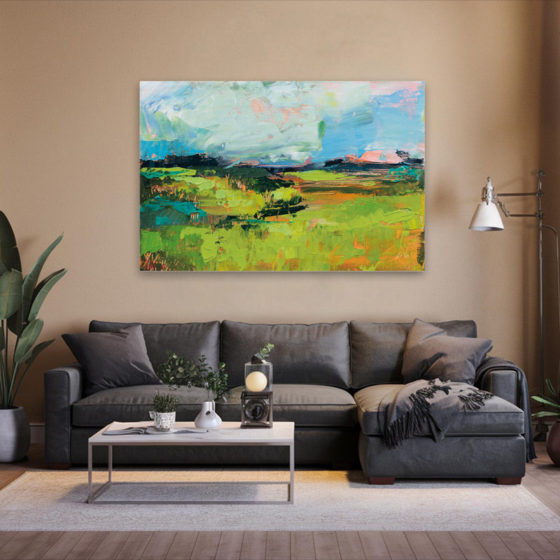 Art champêtre et vert, H 40 po x l 60 po