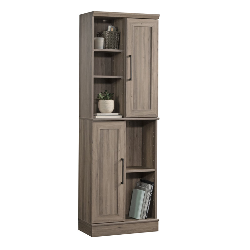 Armoire de rangement, finition brun-gris, Gris