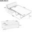 Lit escamotable pliant avec matelas en mousse, blanc pour un matelas dense convertible à sensation de luxe Une nuit de repos-1967399616