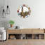 Horloge murale en verre teinté avec art antique - 24 po