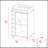 Savannah 6-Bottle 3-Shelf Bar Cart with Wengue Finish, Perfect for Organized Storage and Stylish Display in Any Home.-1254347116