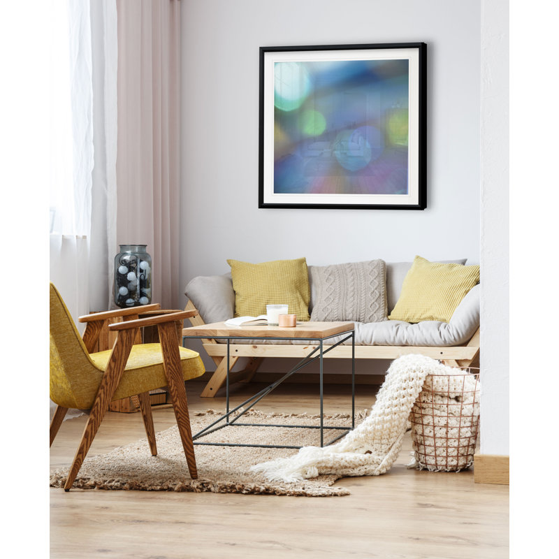 « light effects ii », reproduction de photo encadrée, H 30,5 po x l 30,5 po x P 1,5 po, Cadre plastique noir