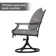 Swivel Patio Dining Armchair With Cushion（set of 2）