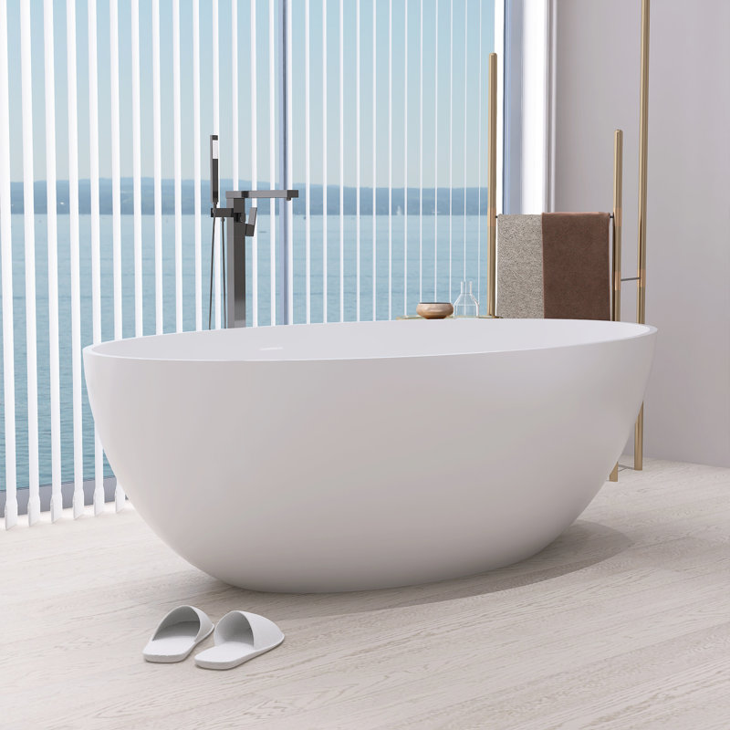 Baignoire de trempage autoportante 69 po. X 39,3 po. Avec drain