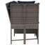 Canapé de patio avec coussins en rotin de polyester-1079906104