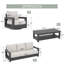 Ensemble de 4 chaises d'extérieur Modern-132791645-132791646
