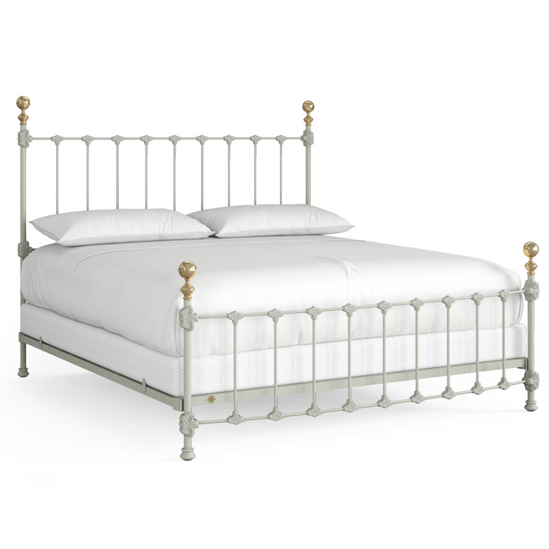 151 Palatial Bed | Complete Standard, King, Gunmetal/Antique Gold