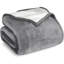 Reversible Flannel Sherpa Blanket, Soft Fluffy Plush Throw Blanket For Couch Bed.-125314536-125314537