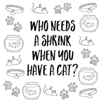 Cat Shrink Sketches - Reproduction sur toile tendue