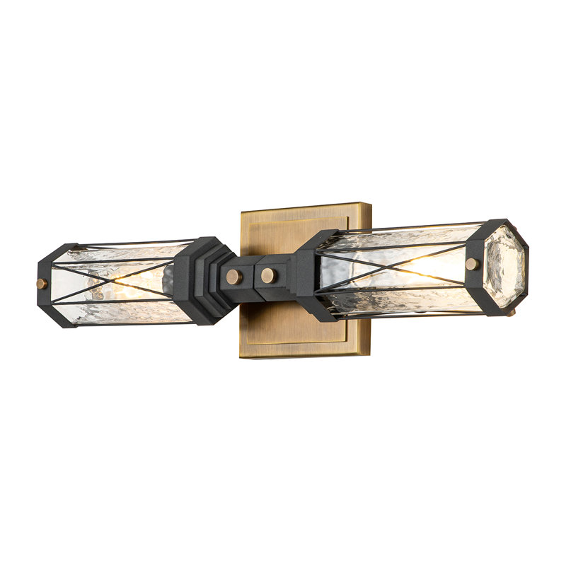 Meuble-lavabo moderne 2 lumières Safford