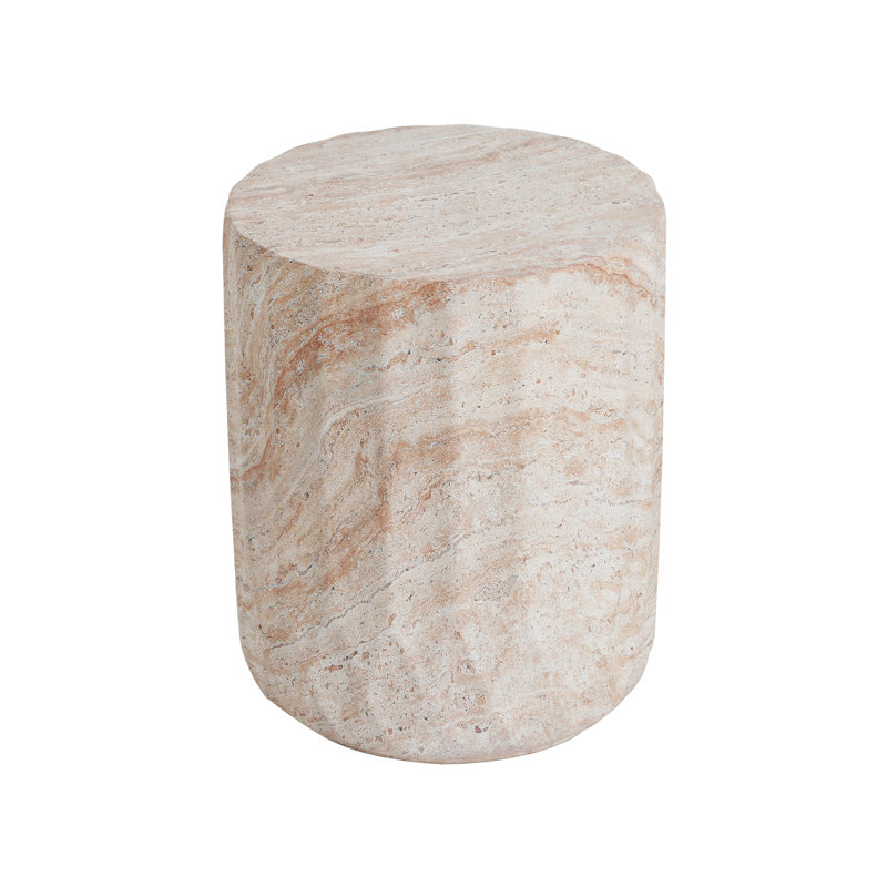 Table d'appoint d'extérieur / d'intérieur en béton léger