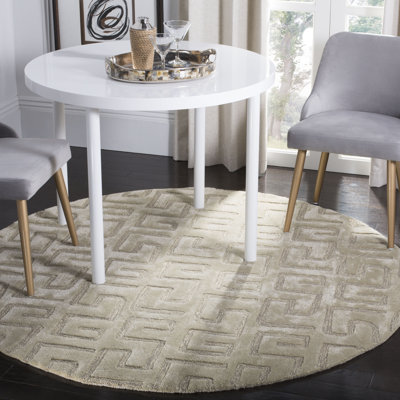 Christoper Hand Tufted Wool Geometric Rug