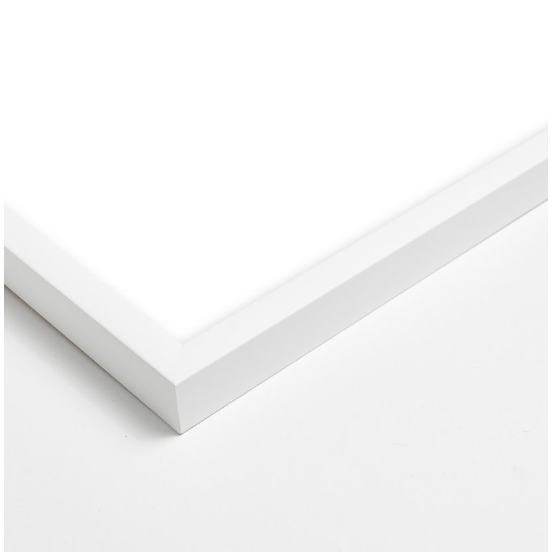 «Collage 1» par Studio, art mural encadré, Papier avec cadre blanc, H 36 po x l 36 po x P 1,25 po