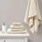 Cotton Waffle Jacquard Antimicrobial Bath Towel 6 Piece Set-124785334