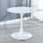 31.5"White COLOR TOP Tulip Table Mid-Century Dining Table For 2-4 People With Round Mdf Table Top, Pedestal Dining Table, End Table Leisure Coffee Table