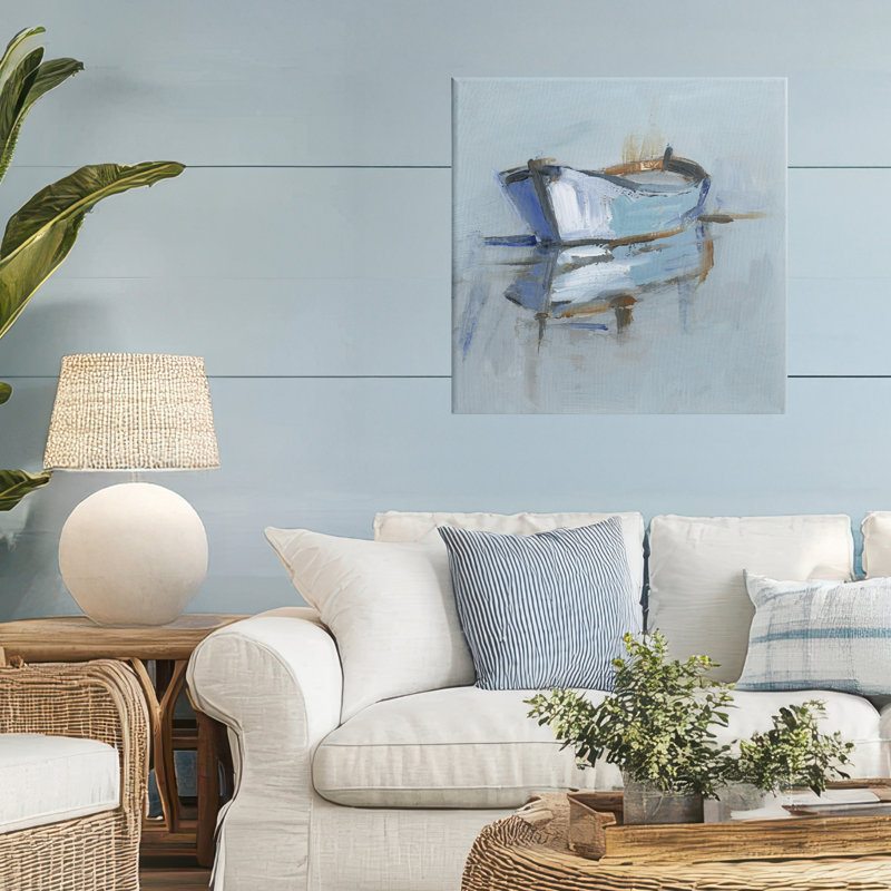Toile Expressionist Water Reflection, design par Ethan Harper, H 24 po x l 24 po
