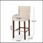 Élégant tabouret de bar pivotant capitonné à losanges avec hauteur réglable et siège en similicuir confortable, idéal pour les cuisines et les bars modernes.-2104797163
