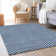 Premium Machine Washable Prisco Blue Rug