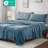 Madison Park Soloft Plush Blue Micro Plush 4-Piece Queen Sheet Set-1392453821-1386765637