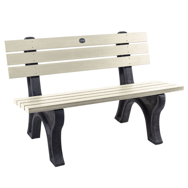 Swing Outdoor Bench, Whitewash