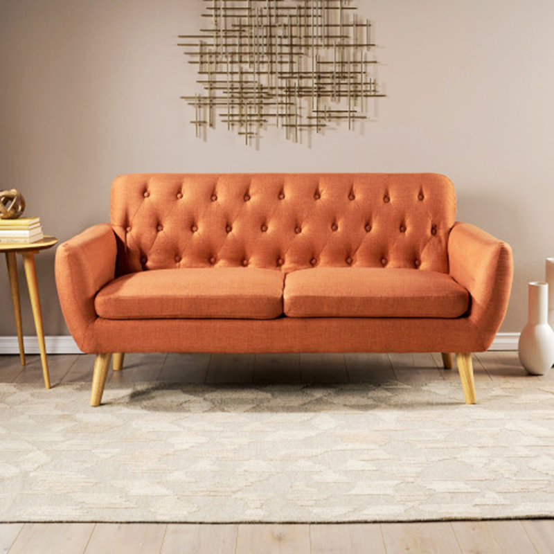 Loveseat, Button-Tufted Sofa For Small Space