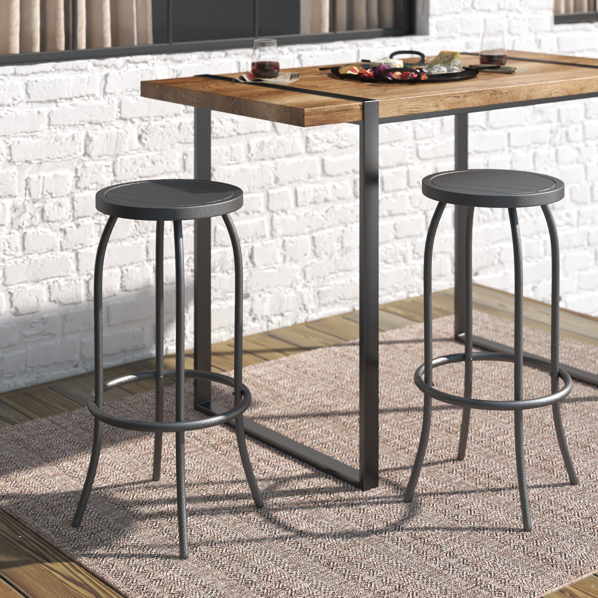 Trent Austin Design® Leocadia Patio Bar Stool & Reviews | Wayfair