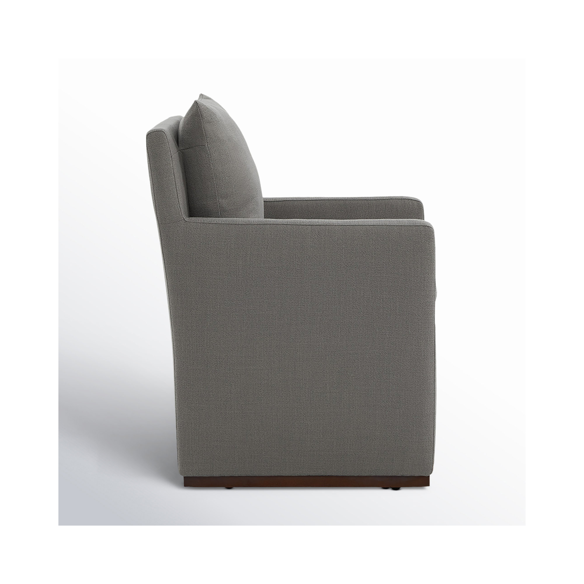Bobbi Upholstered Dining Arm Chair, Effie Flint Performance Linen