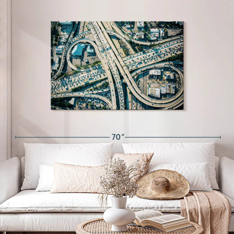 Échangeur d'autoroute LA, H 30 po x l 45 po