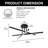 Myrteza Acrylic LED Semi Flush Mount