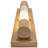 Cilindro Pipette Steel Flush Mounted Sconce